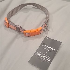 NWT New Martha Stewart adjustable nylon dog collar Size 14